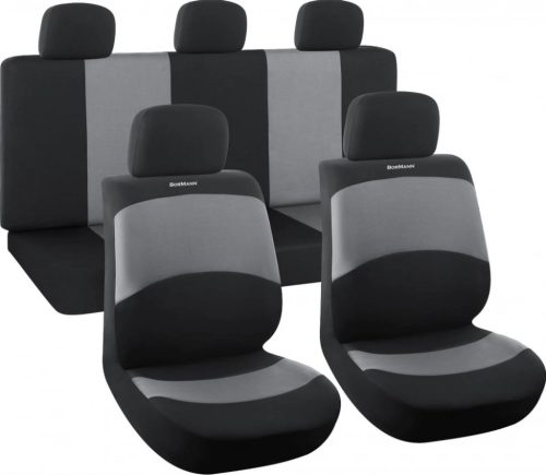 BORMANN Lite set 9 huse scaune, poliester, negru/gri (BWC3300)