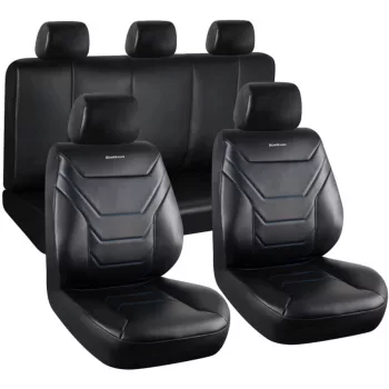 BORMANN Lite set 11 huse scaune, piele, negru (BWC3500)