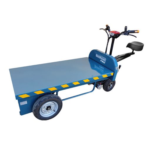 BORMANN Pro cărucior electric pentru transport marfă, încărcare maximă 700 kg, 800W, dimensiuni platformă 120x60cm, cu scaun șofer (BWR2650)