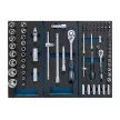 BORMANN Pro cărucior de scule 6 sertare cu ușă laterală, 120 scule (BWR7600SET)