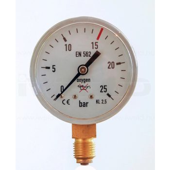   IWELD Presiune manometrică oxigen 25/15 bar 63mm (C4563R010)