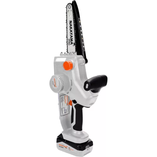 NAKAYAMA PRO mini drujbă fără perii cu acumulator 21V, ghid lanț 20cm, acumulator 4.0Ah Li-ion (EC1600)
