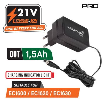   NAKAYAMA PRO încărcător 1,5A pentru EC1600, EC1601, EC1602, EC1606 (EC1631)