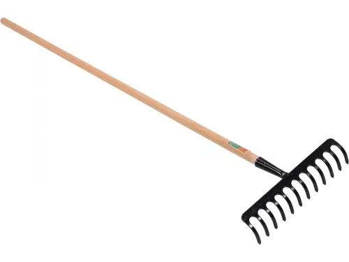 FLO Greblă cu mâner din lemn 12 dinți 140cm (35782)