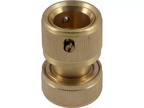 FLO Conector furtun din alamă cu stop 1/2" (89101)
