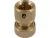 FLO Conector furtun din alamă cu stop 1/2" (89101)