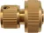 FLO Conector furtun din alamă cu stop 3/4" (89103)