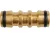 FLO Conector furtun din alamă 2 căi tip "I" 1/2" (89113)