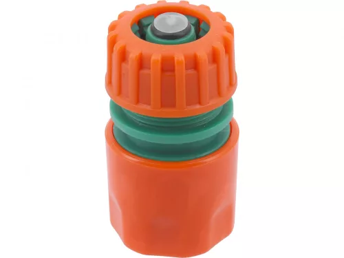 FLO Conector furtun cu stop /ABS/ 1/2" (89225)