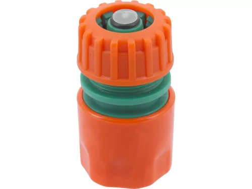 FLO Conector furtun cu stop /ABS/ 1/2" (89226)