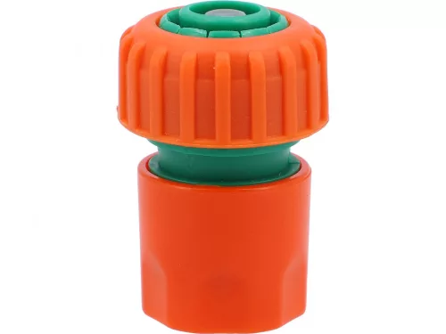 FLO Conector furtun cu stop /ABS/ 3/4" (89227)