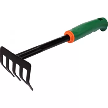 FLO Greblă manuală cu mâner din lemn 5 dinți (99036)