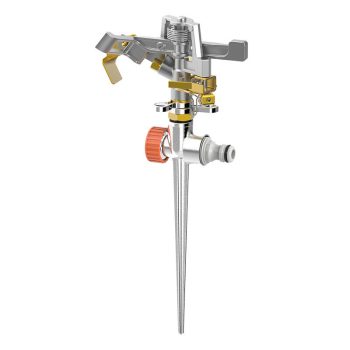   NAKAYAMA PRO aspersor reglabil, rotativ, metal, limitator de pulverizare cu 2 țepi (GH9105)