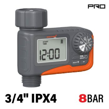   NAKAYAMA PRO cronometru de udare cu o ieșire 3/4", afișaj LCD (GH9138)