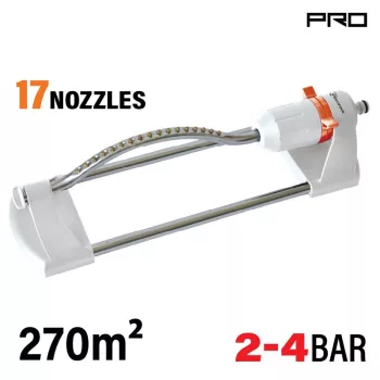   NAKAYAMA PRO irigator oscilant, 17 duze, acoperire maximă 270 m² (GH9175)