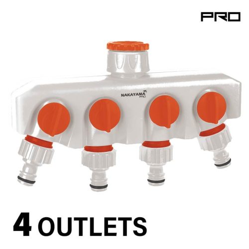 NAKAYAMA PRO distribuitor cu patru ieșiri, conector cu robineți de închidere (GH9220)