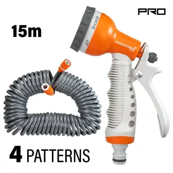   NAKAYAMA PRO set furtun și pistol de stropit, 15 metri (GH9244)
