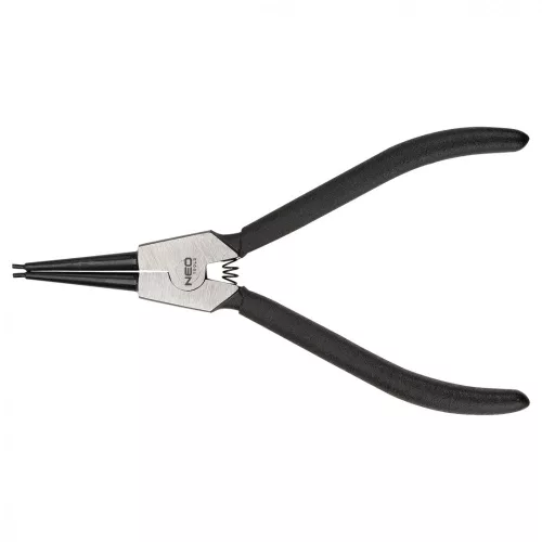 NEO Clește pentru inele de siguranță 150mm, drept extern, CrMo, 10-25mm, diametru vârf 1,5-2,0mm (01-085)