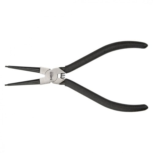 NEO Clește pentru inele de siguranță 150mm, drept intern, CrMo, 10 - 25mm, diametru vârf 1,5 - 2,0mm (01-086)