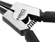 NEO Clește pentru inele de siguranță 180mm, drept extern, CrMo, 10-25mm, diametru vârf 1,5-2,0mm (01-087)