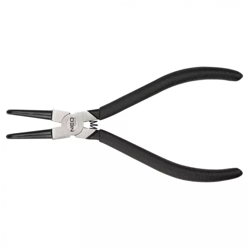 NEO Clește pentru inele de siguranță 145mm, intern, curbat, CrMo, 10 - 25mm, diametru vârf 1,5 - 2,0mm (01-092)