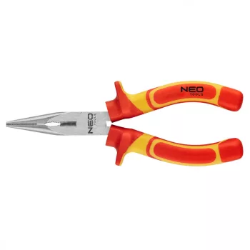   NEO Clește cu vârf lung 1000V, izolat, 180mm (7"), CrV, lustruit (01-224)