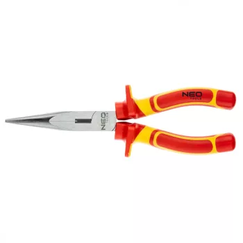  NEO Clește cu vârf lung 1000V, izolat, 200mm (8"), CrV, lustruit (01-225)