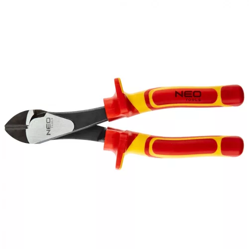 NEO Clește cu cap mare pentru tăiat laterale, izolat, 1000V, 180mm (7"), crv, lustruit (01-231)