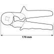 NEO CĂLCĂTOR CRIMPARE, clește terminale cablu 0,25 - 6mm2 (01-507)