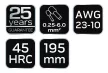 NEO CĂLCĂTOR CRIMPARE, clește terminale cablu 0,25-6mm2 (01-544)