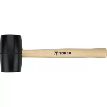   TOPEX Ciocan de cauciuc 50mm/340g, mâner din lemn dur (02A343)
