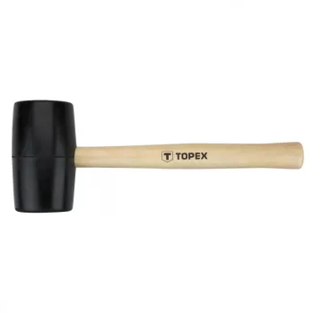   TOPEX Ciocan de cauciuc 58mm/450g, mâner din lemn dur (02A344)