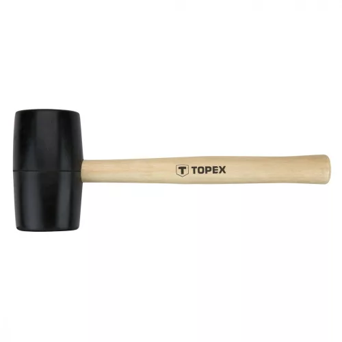 TOPEX Ciocan de cauciuc 58mm/450g, mâner din lemn dur (02A344)