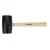 TOPEX Ciocan de cauciuc 63mm/680g, mâner din lemn dur (02A345)
