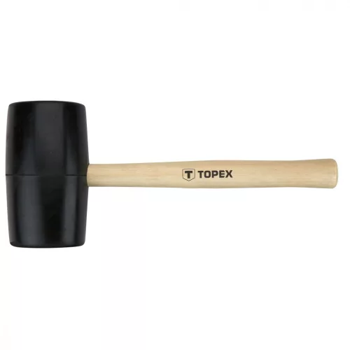 TOPEX Ciocan de cauciuc 72mm/900g, mâner din lemn dur (02A347)