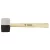 TOPEX Ciocan de cauciuc 58mm/450g, negru/alb, mâner din lemn (02A354)