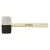 TOPEX Ciocan de cauciuc 63mm/680g, negru/alb, mâner din lemn (02A355)