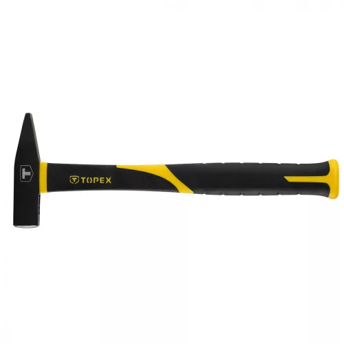 TOPEX Ciocan General 300g, mâner din fibră de sticlă, manșon din cauciuc (02A833)