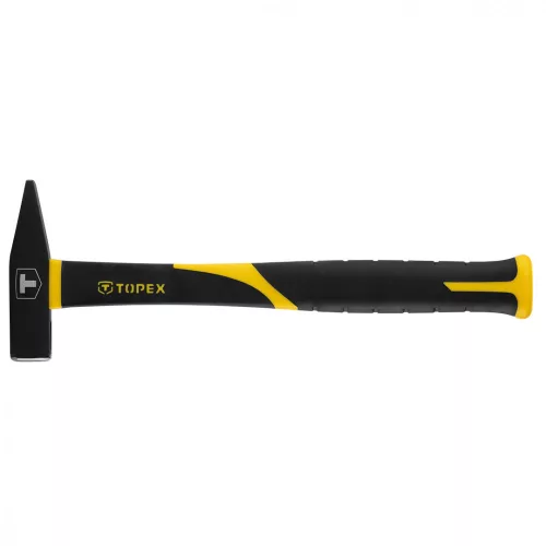 TOPEX Ciocan General 500g, mâner din fibră de sticlă, manșon din cauciuc (02A835)