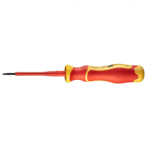 NEO Șurubelniță plată 1000V, izolate, 0.4x2.5x75mm, oțel S2 (04-130)
