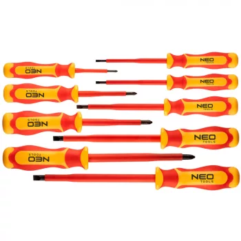NEO Set de șurubelnițe 1000V, izolate, 9buc (04-143)