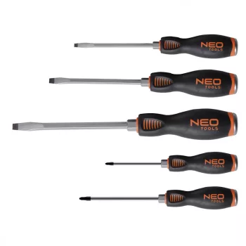NEO Set de șurubelnițe lovibile, 5buc, S2 (04-240)