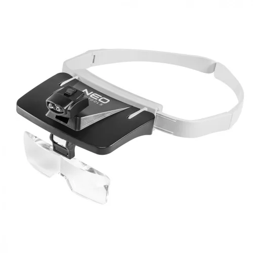 NEO Lupa cu bandă de cap, cu 5 lentile, iluminare LED (06-130)