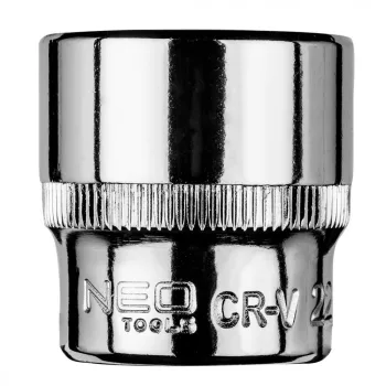 NEO Cheie tubulară 22mm, 3/8", cu 6 fețe (08-182)
