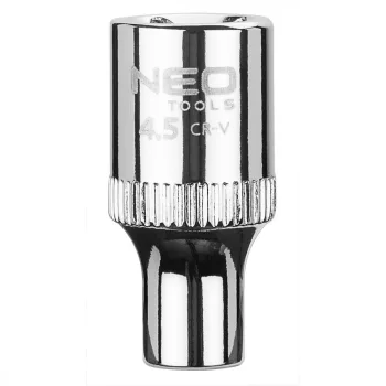   NEO Cheie tubulară 4.5mm, 1/4", hexagonală, SUPERLOCK (08-221)