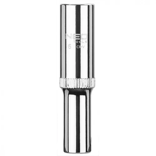 NEO Cheie tubulară 6mm, 1/4", lungă, cu 6 laturi, SUPERLOCK (08-239)