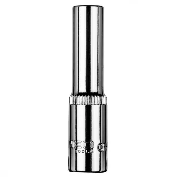   NEO Cheie tubulară 6mm, 1/4", lungă, cu 6 laturi (08-491)