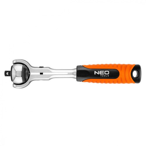 NEO Cheie cu clichet 1/4", cu cap rotativ 360°, 72 de dinți (08-540)
