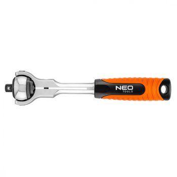   NEO Cheie cu clichet 3/8", cu cap rotativ 360°, 72 de dinți (08-543)