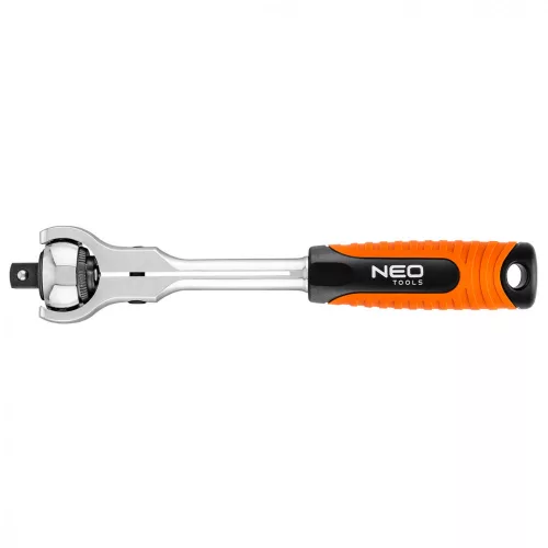 NEO Cheie cu clichet 1/2", cu cap rotativ 360°, 72 de dinți (08-546)